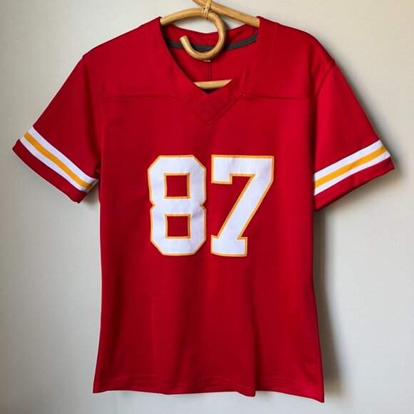 Kansas City Chiefs Travis Kelce Red Football Jersey Women's Small - Picture 1 of 6
